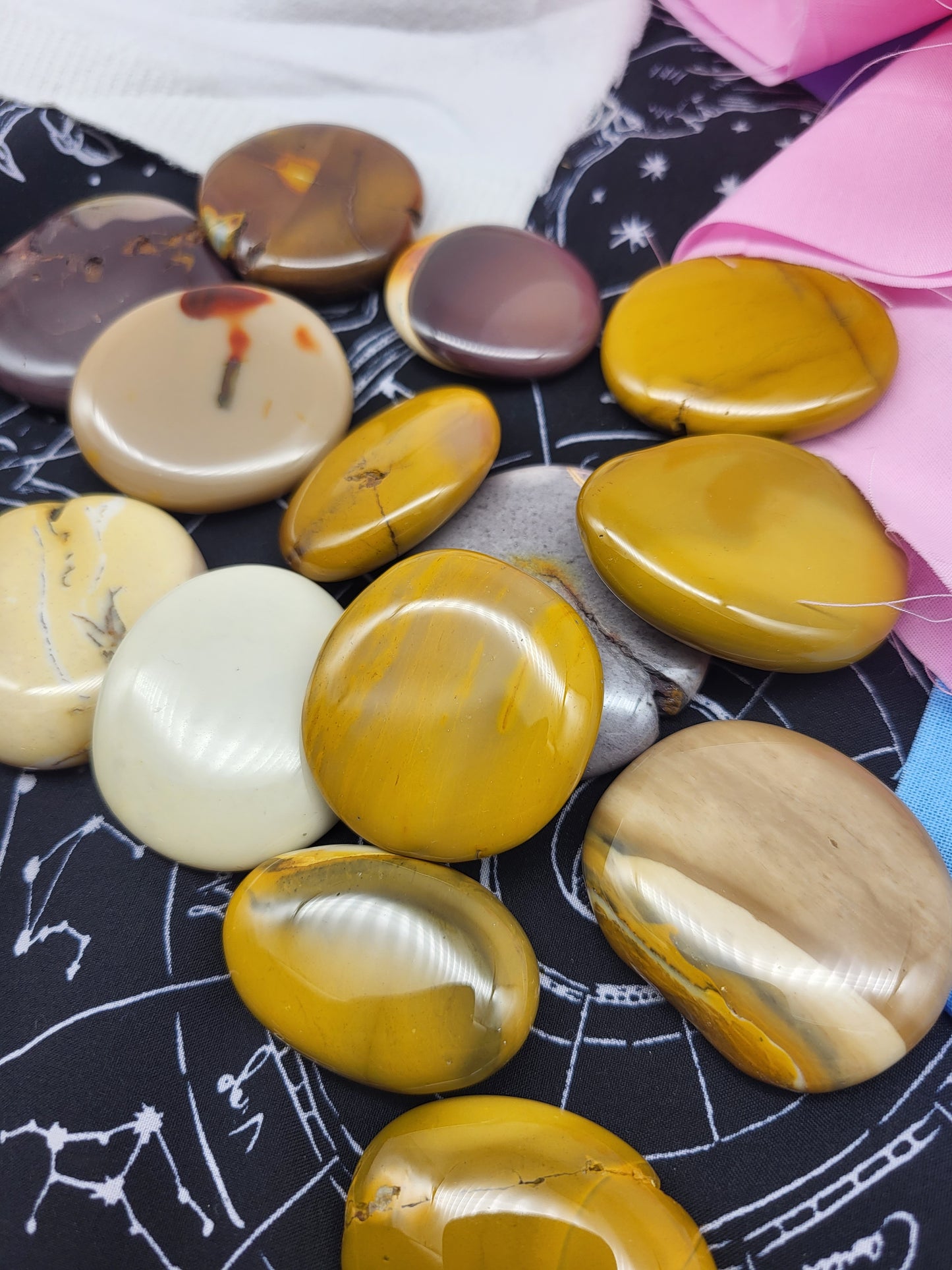 Yellow Mookite Pocket Stones