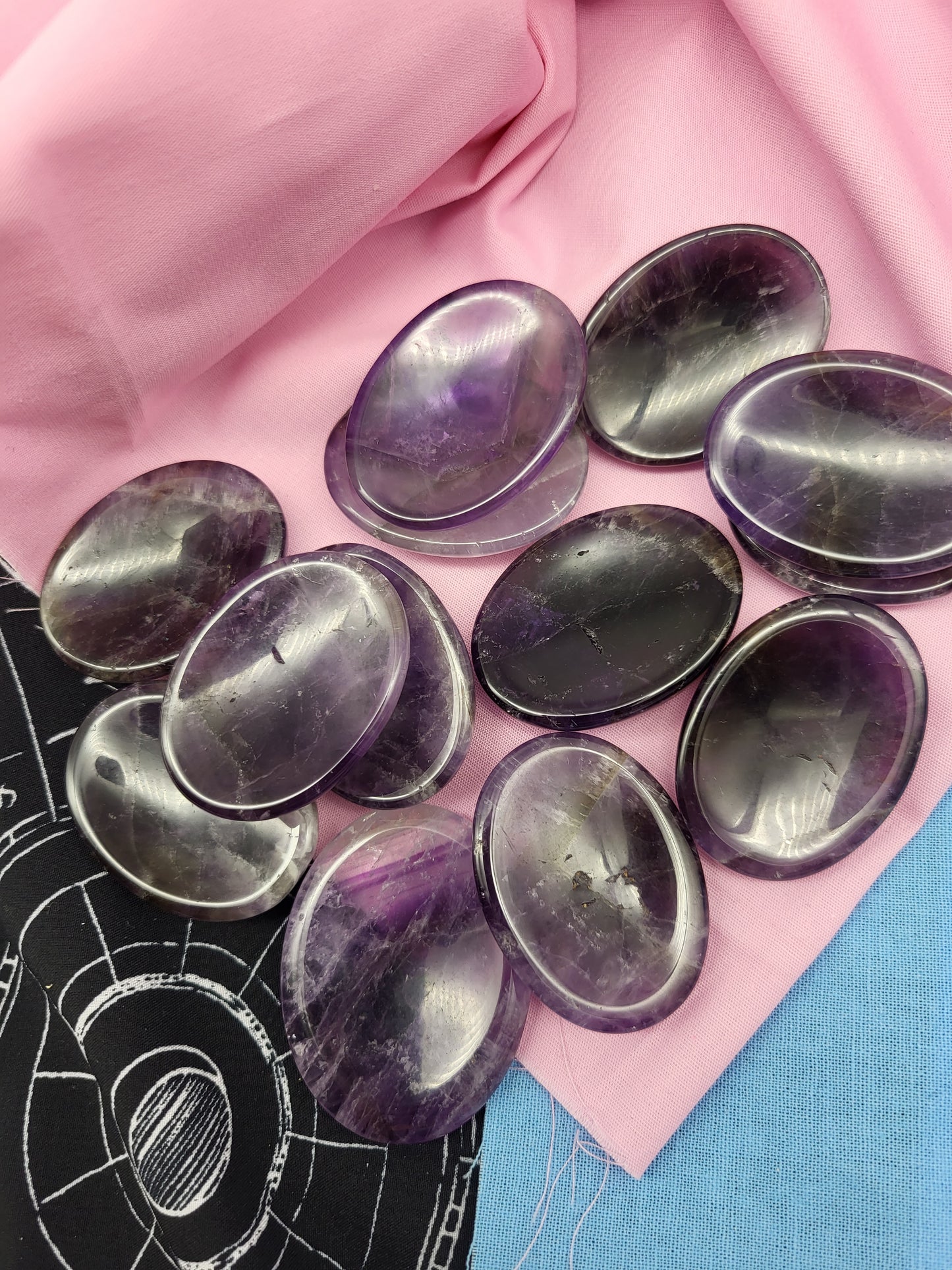 Amethyst Worry Stones