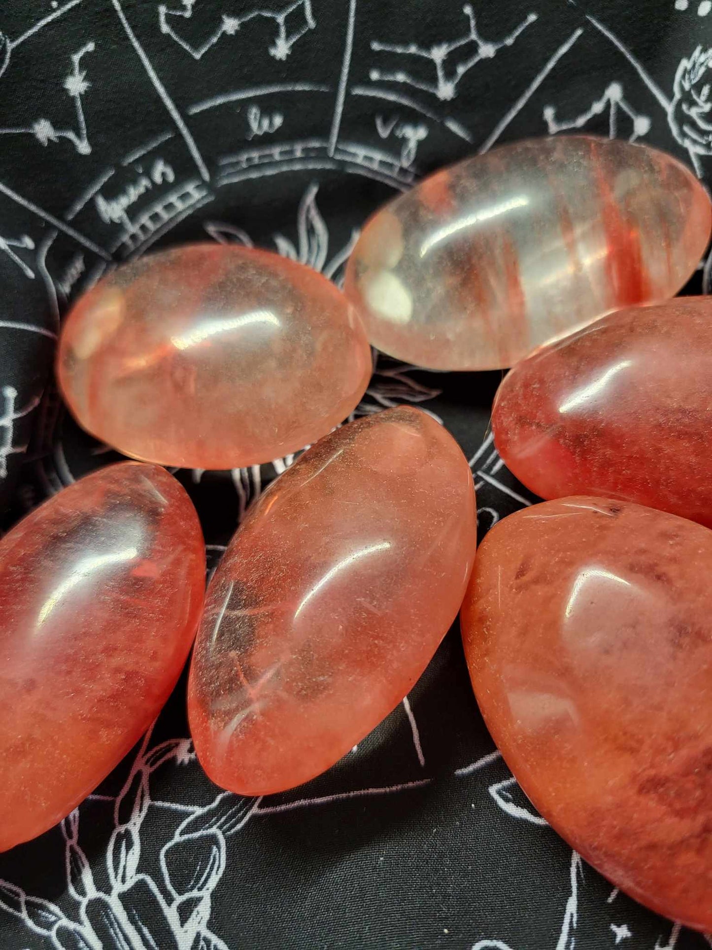 Smelted Red Quartz Palms  $5 - $8