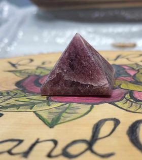 Strawberry Quartz Pyramid