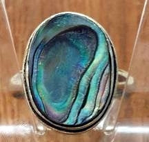 Abalone Ring Size 7 1/2
