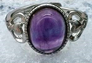 Amethyst Adjustable Ring