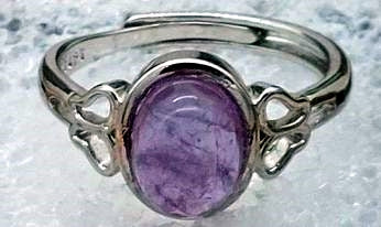 Amethyst Adjustable Ring