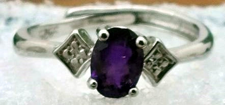 Amethyst Adjustable Ring