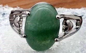 Green Aventurine Adjustable Ring