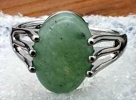 Green Aventurine Adjustable Ring