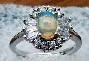 Opal Adjustable Ring