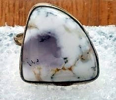 Dendritic Opal	Ring  Size 6