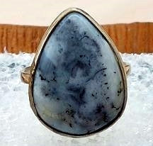 Dendritic Opal Ring Size 6 