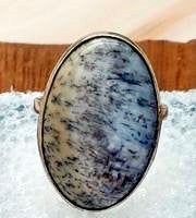 Dendritic Opal Ring Size 7