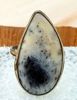 Dendritic Opal Ring Size 7