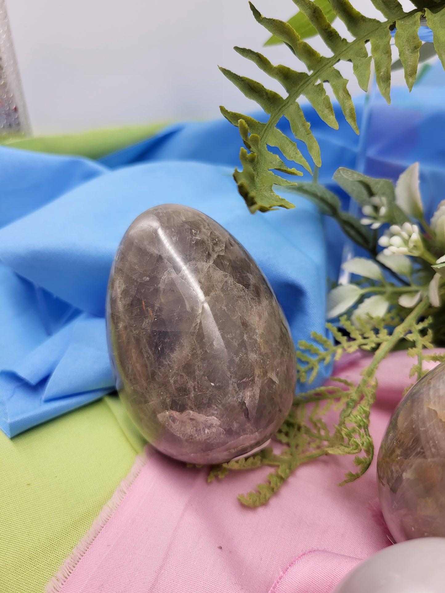 Blue Rose Quartz Eggs