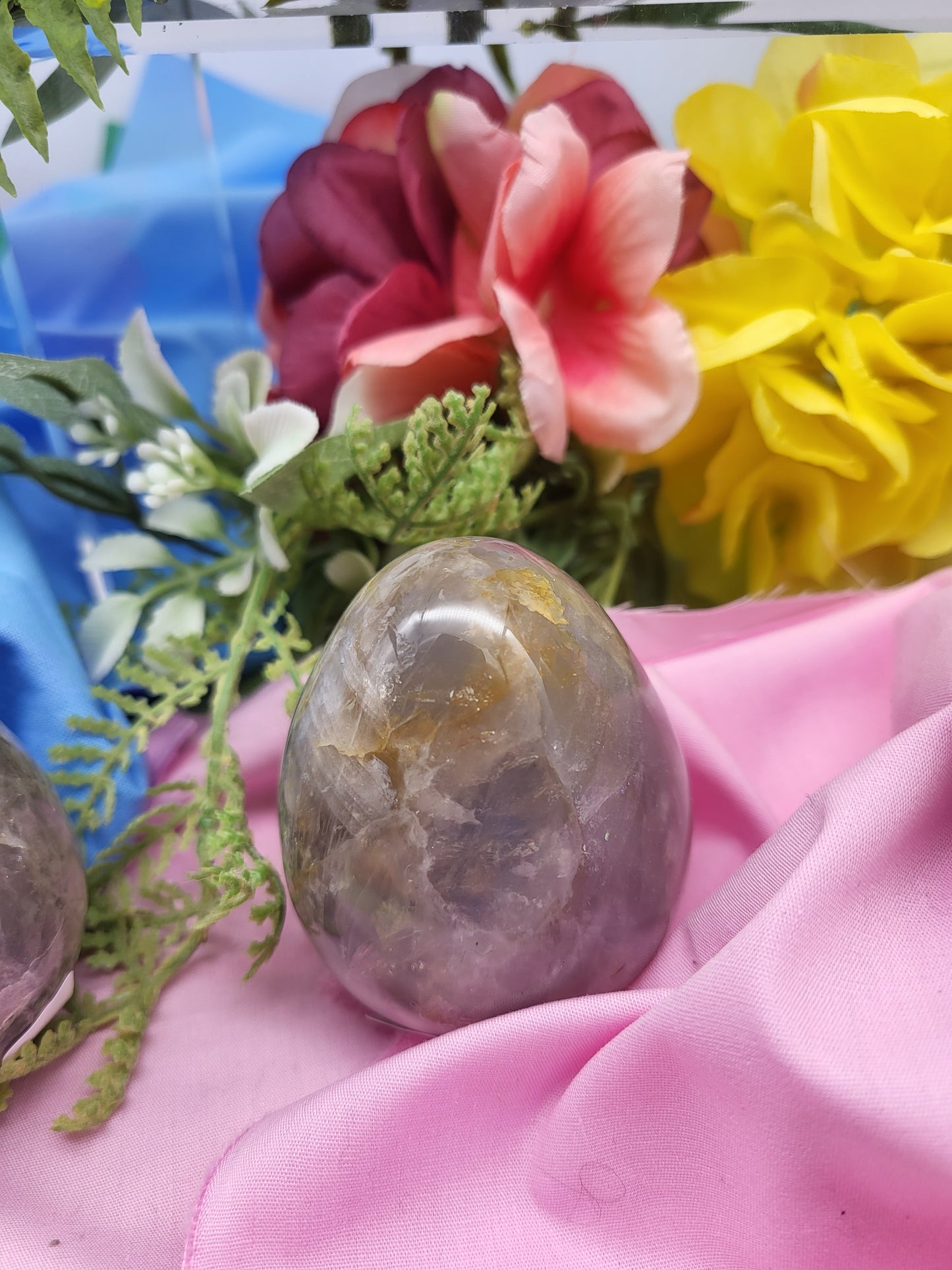 Blue Rose Quartz Eggs