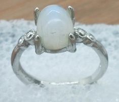 Moonstone Adjustable Ring