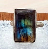 Labradorite Ring Size 7 1/2