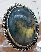 Labradorite Ring Size 8 1/2