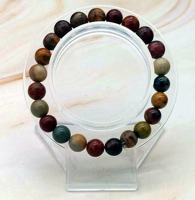 Cherry Creek Jasper 8mm Bead  Bracelet