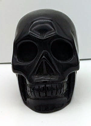 Black Obsidian Skull