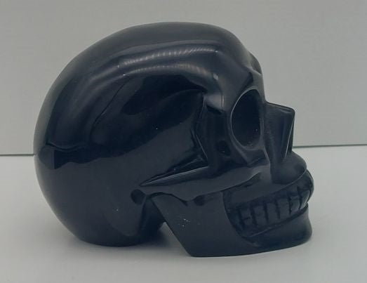 Black Obsidian Skull