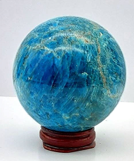 Blue Apatite Sphere