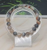 Botswana Agate  8mm Bead Bracelet  Size 6 1/4