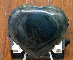 Labradorite Heart