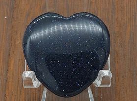 Blue Goldstone Heart