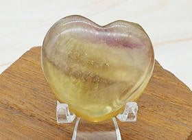 Yellow Fluorite Hearts