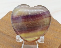 Yellow Fluorite Hearts