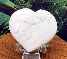 Howlite Heart