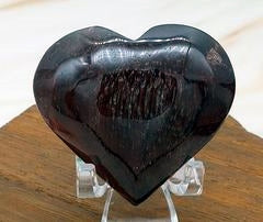 Red Tiger Eye Heart