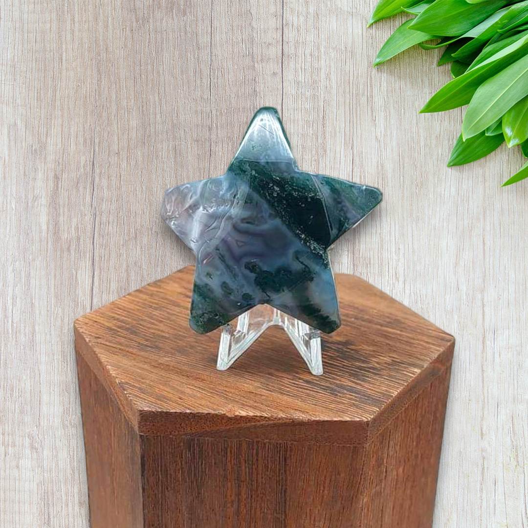 Moss Agate Star