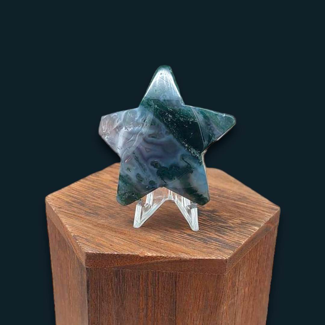 Moss Agate Star