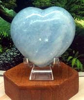 Blue Calcite Hearts