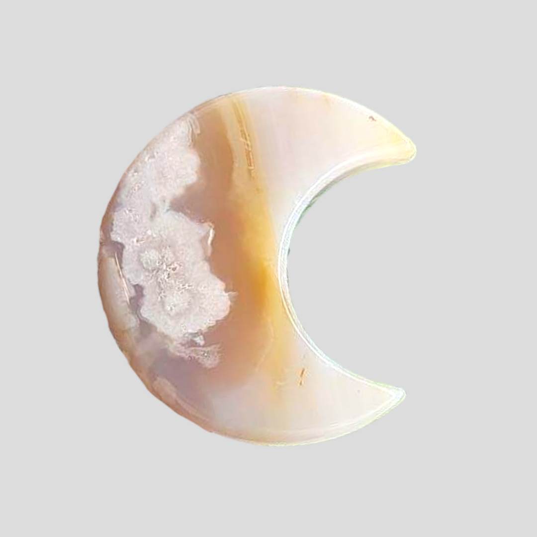 Flower Agate Moon