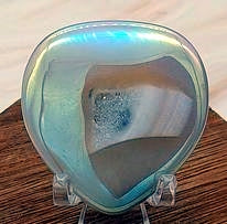 Aura Agate Heart