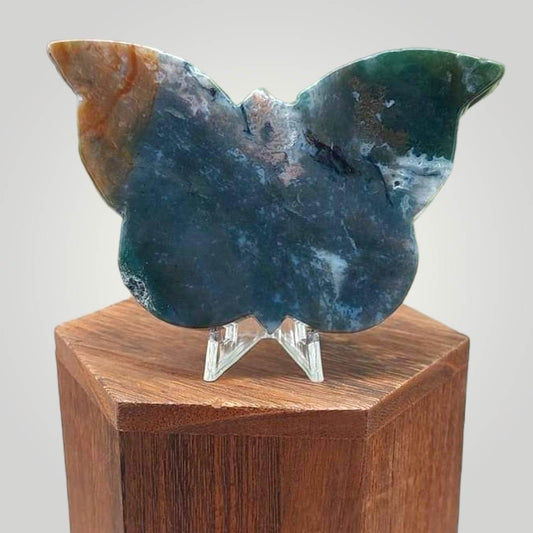 Moss Agate Butterfly