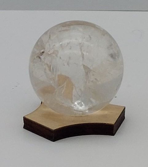 Crackle Quartz Sphere