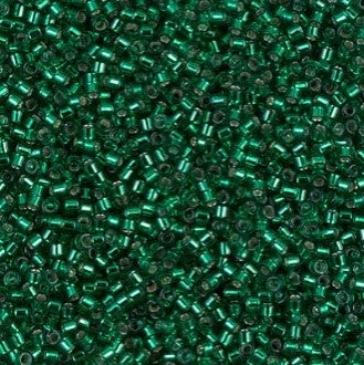 Emerald, Silver lined  11/0 DB605