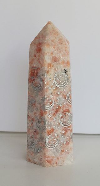 Etched Sunstone Mini Tower