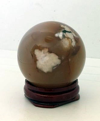 Flower Agate Sphere