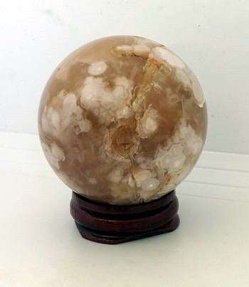 Flower Agate Sphere