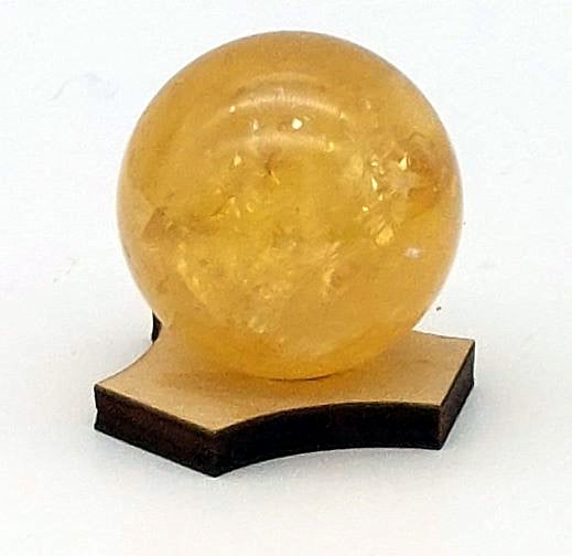 Honey Calcite Sphere