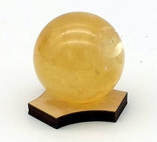 Honey Calcite Sphere