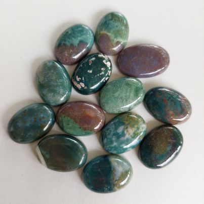 Moss Agate Cabochons