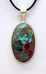 Azurite/ Chrysocolla Oval Pendant