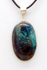 Azurite/ Chrysocolla Oval Pendant