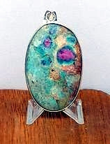 Ruby Fuchsite  Oval Pendant