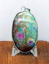 Ruby Fuchsite Oval Pendant