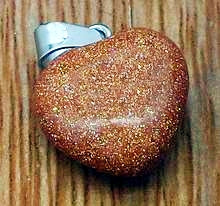 Goldstone Mini Heart Pendant /Charm